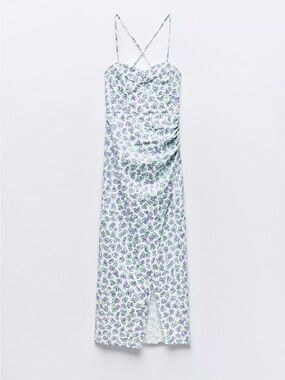 Zara | Dresses | Zara Green Crochet Dress M Nwt | Poshmark